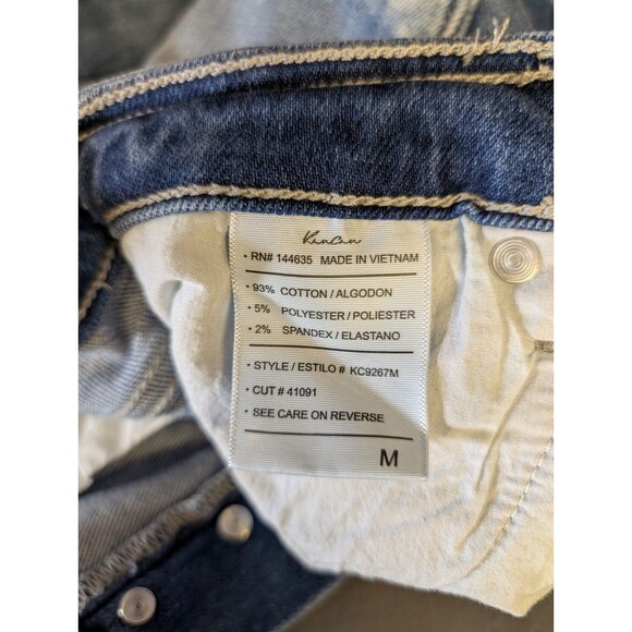 NEW KanCan Shorts Women's Size Medium Button Fly Distressed Raw Hem Denim Beach - Picture 7 of 12